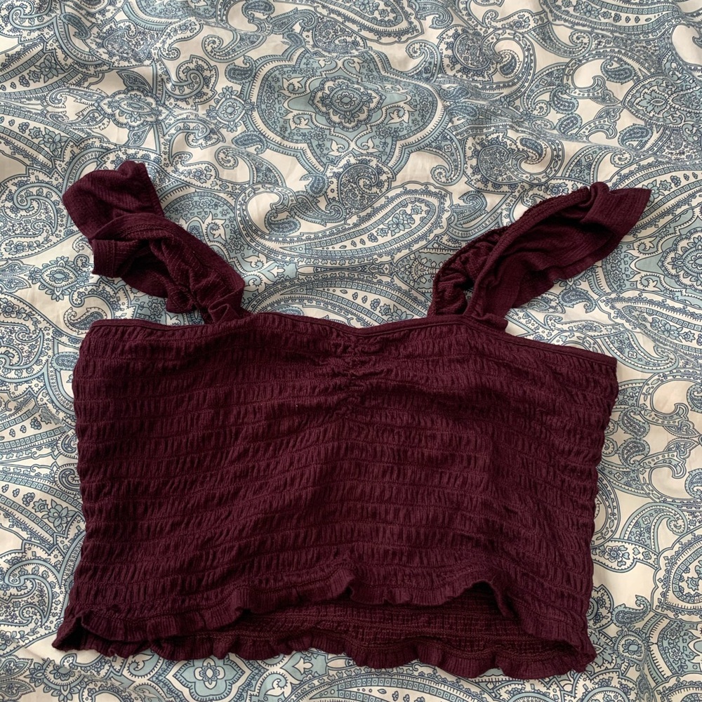 Purple crop top